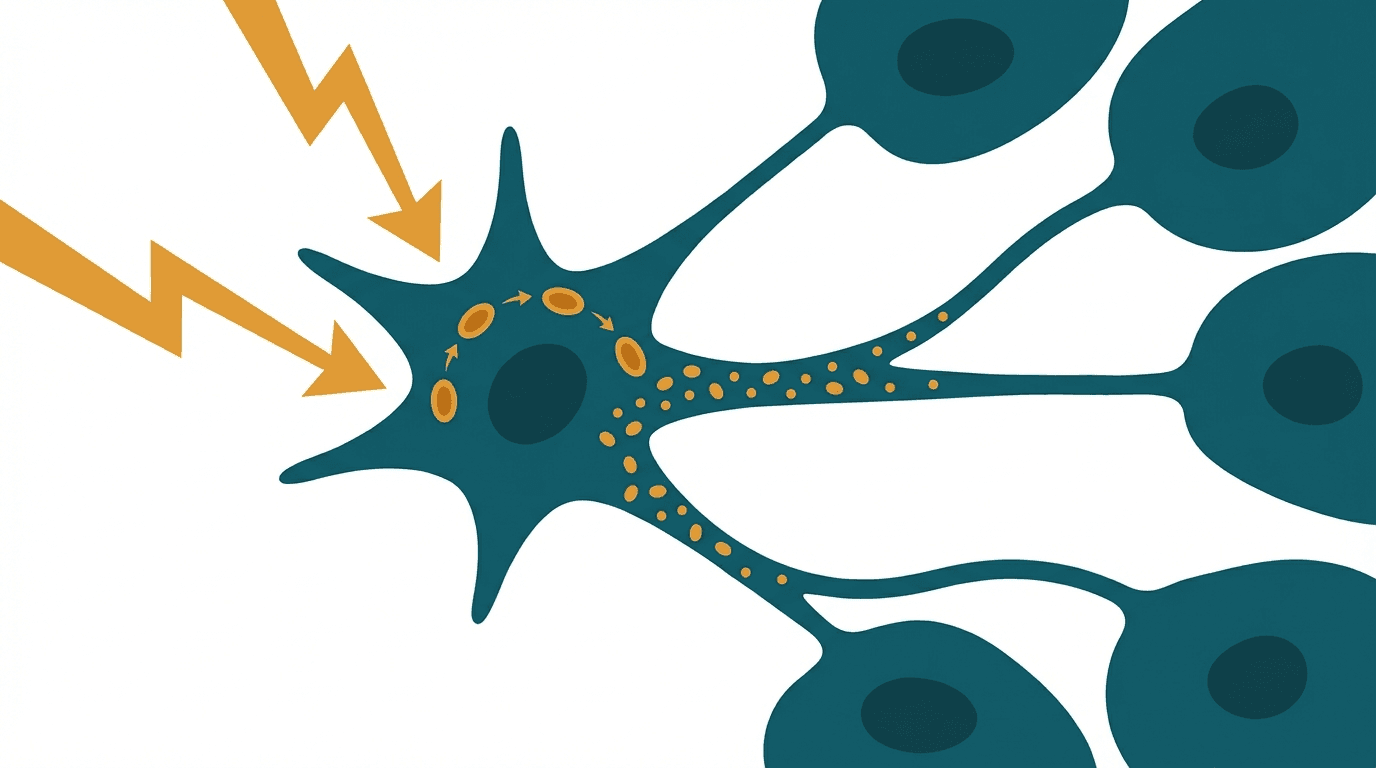 Scientific illustration representing tanning & pigmentation and related peptide mechanisms