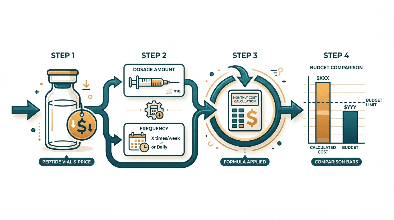 Flow diagram showing how the cost calculator works